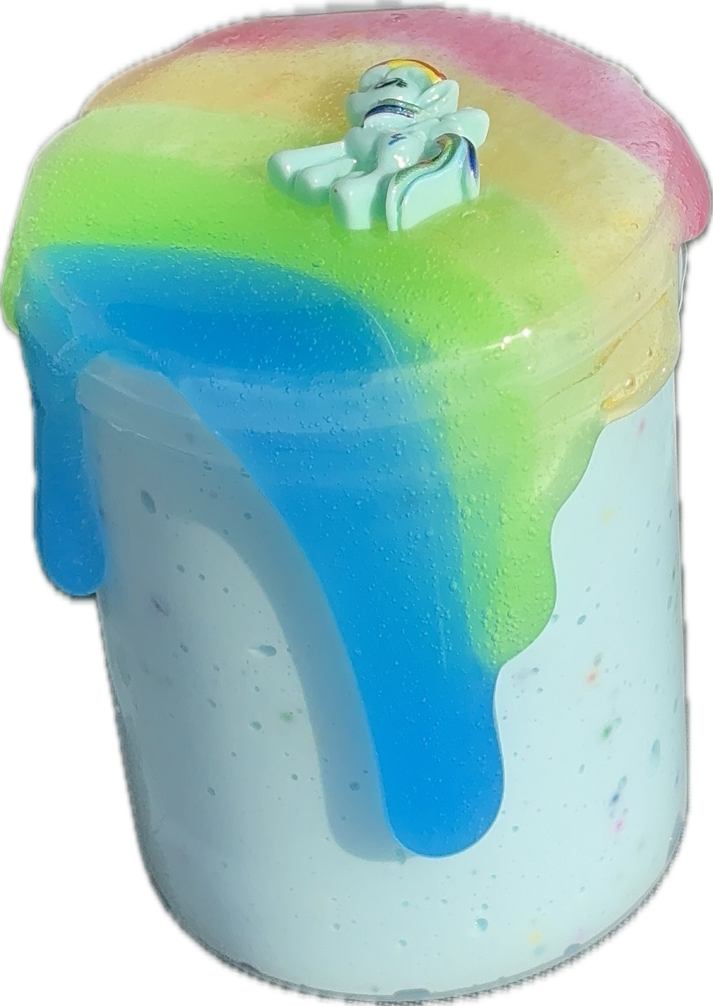 Rainbow Dash | Snowfizz x Floam X Rainbow Topper Scented Slime