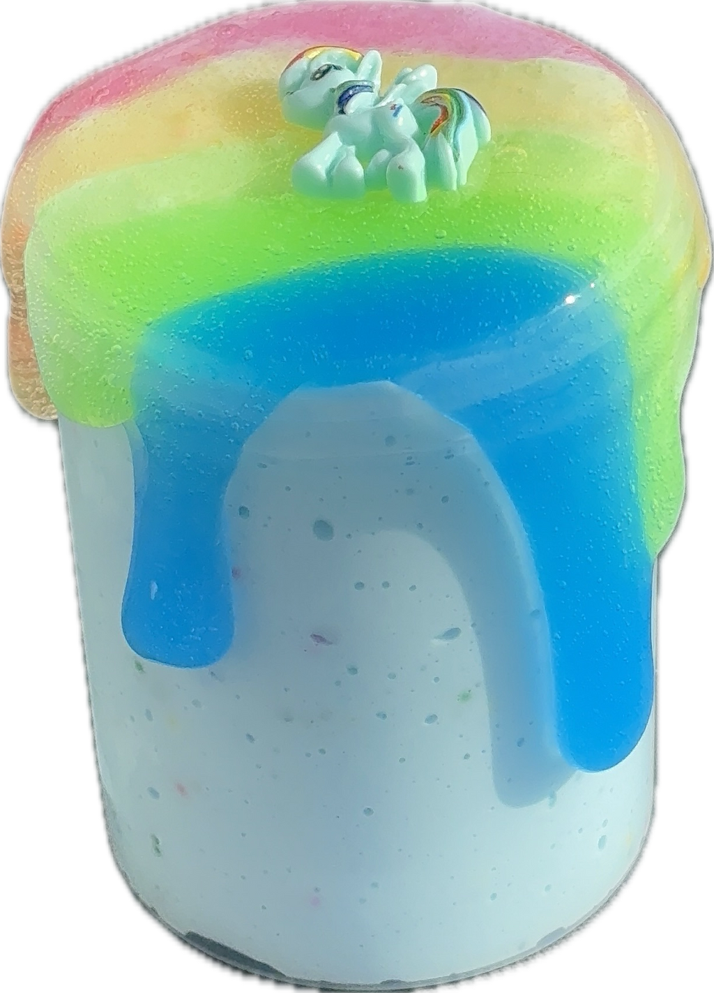 Rainbow Dash | Snowfizz x Floam X Rainbow Topper Scented Slime