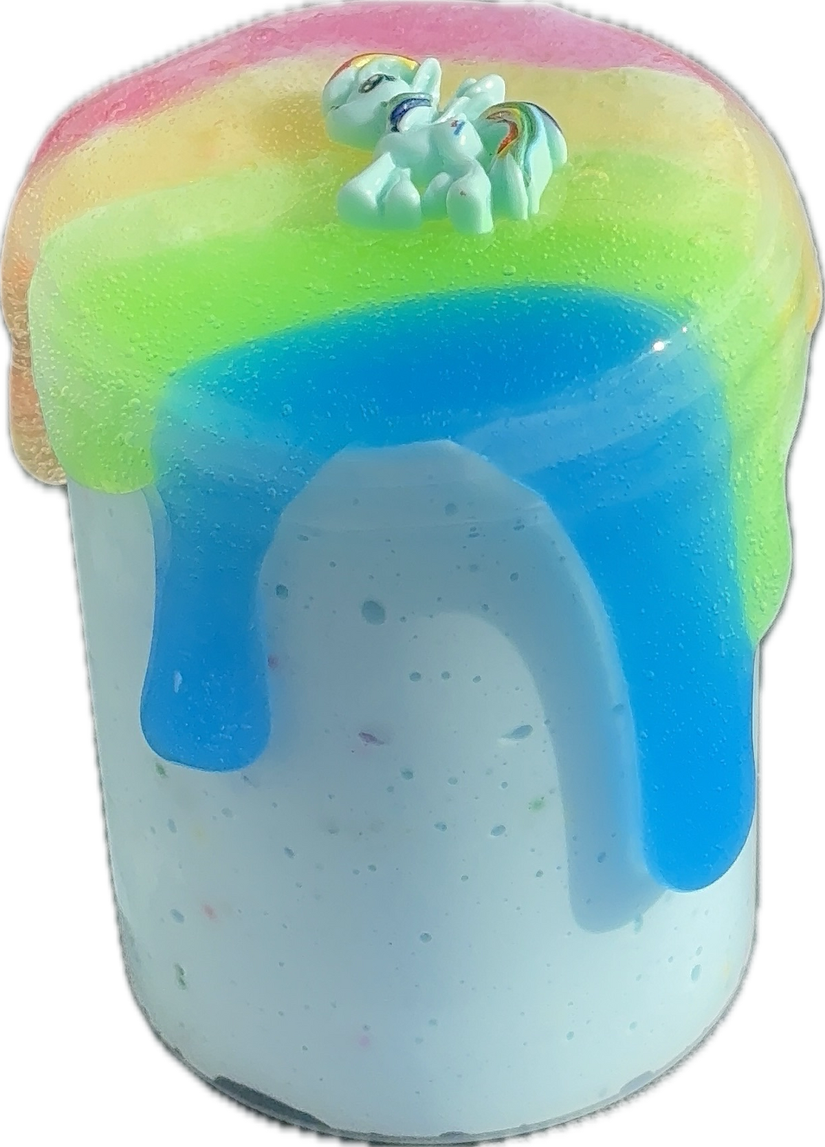 Rainbow Dash | Snowfizz x Floam X Rainbow Topper Scented Slime