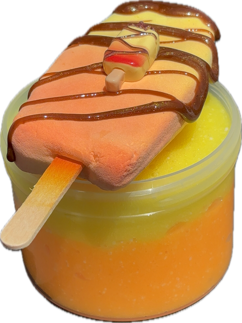 Dreamsicle Delight | Jelly x Clay Piece Scented Slime