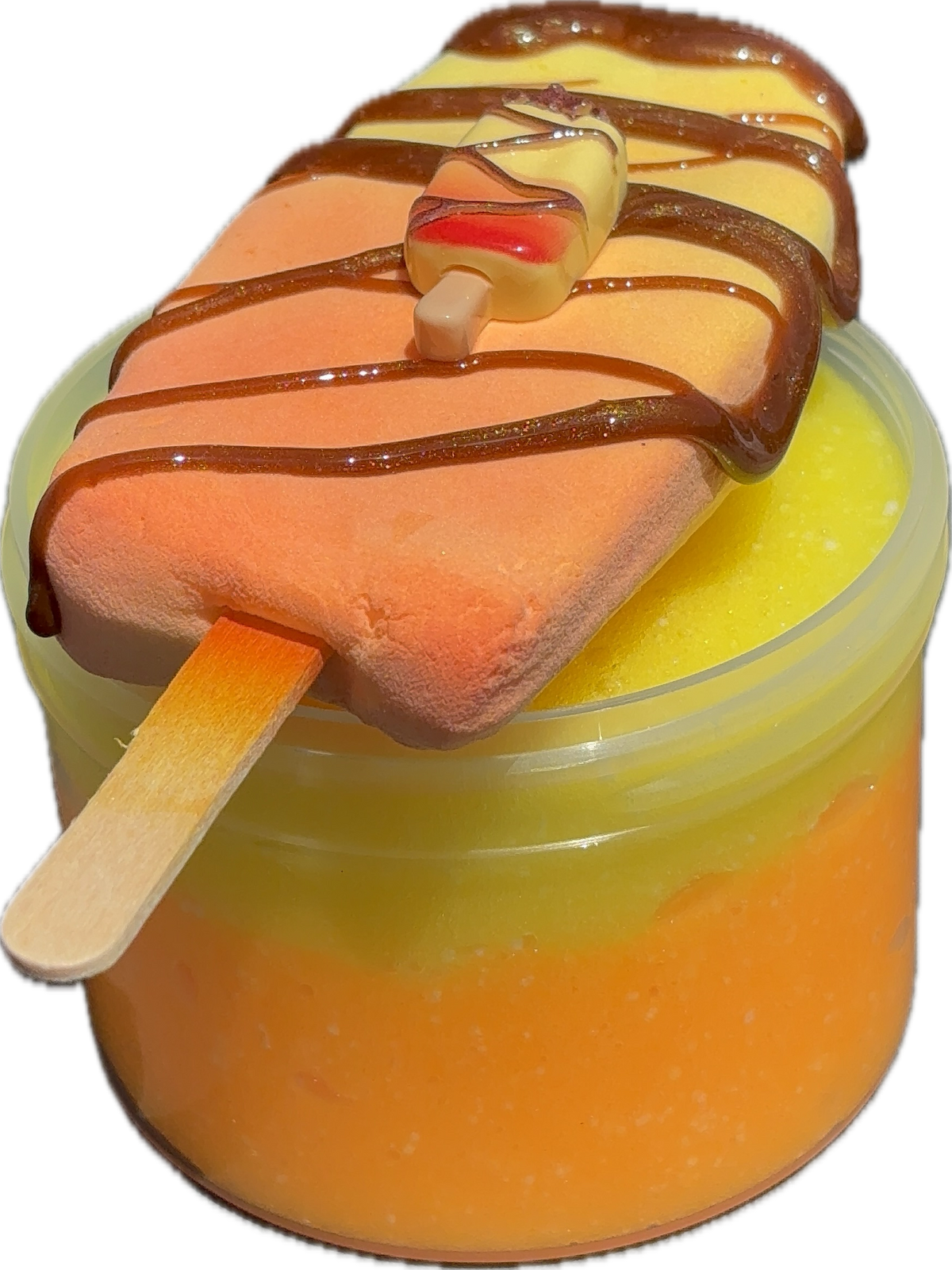 Dreamsicle Delight | Jelly x Clay Piece Scented Slime