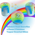 Rainbow Dash | Snowfizz x Floam X Rainbow Topper Scented Slime