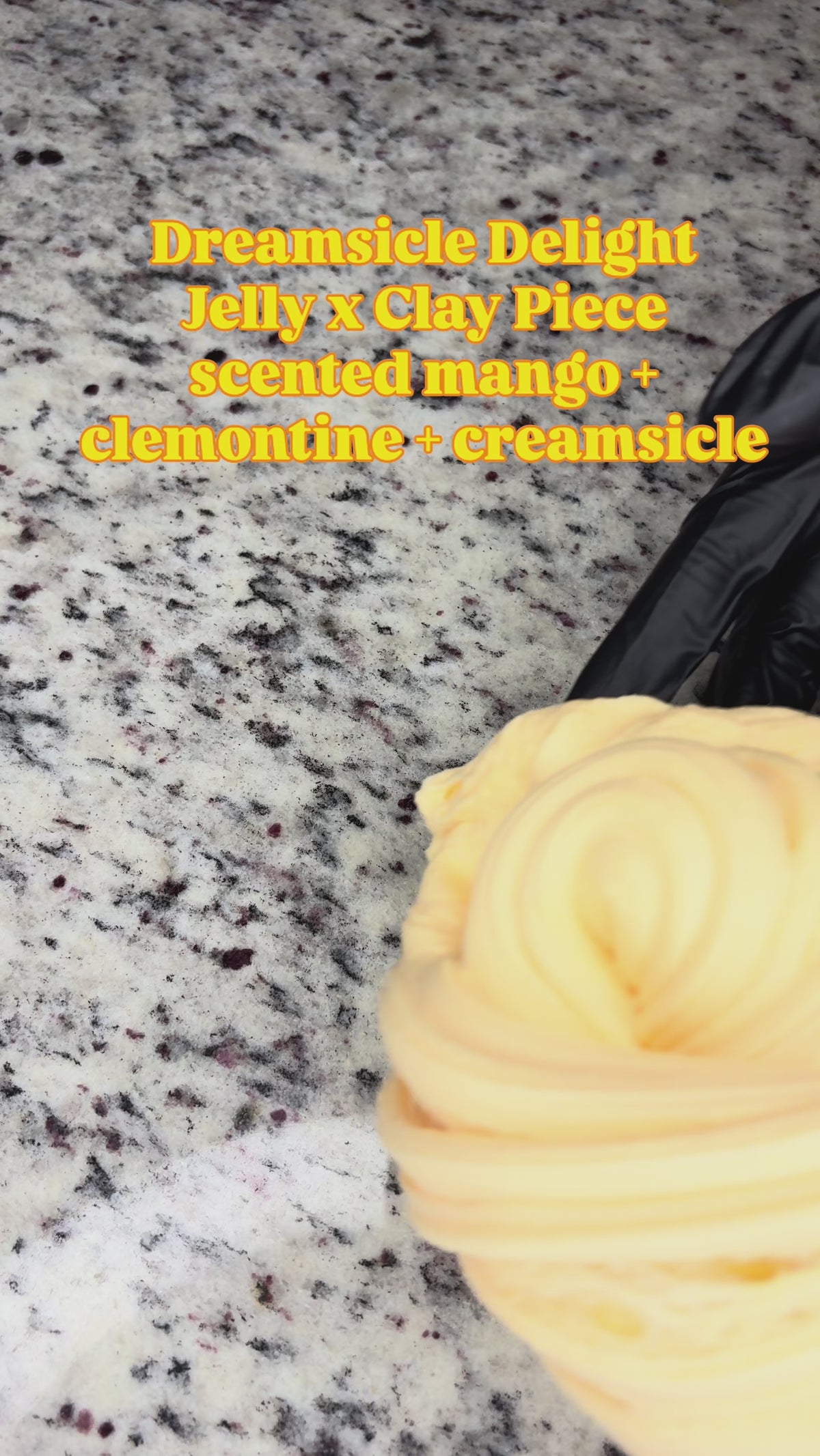 Dreamsicle Delight | Jelly x Clay Piece Scented Slime