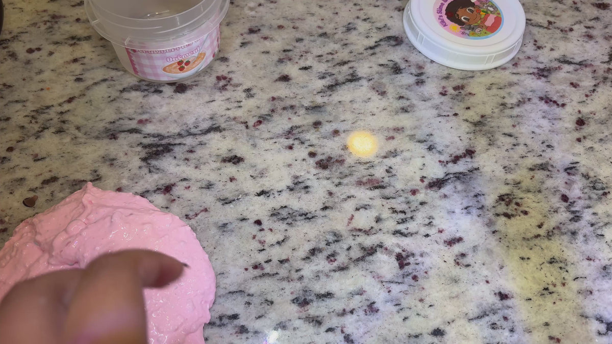 Strawberries and Cream Oatmeal | Scented Perlite Slime